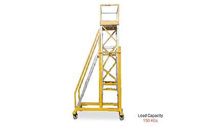 Aluminium Trolley Step Ladder